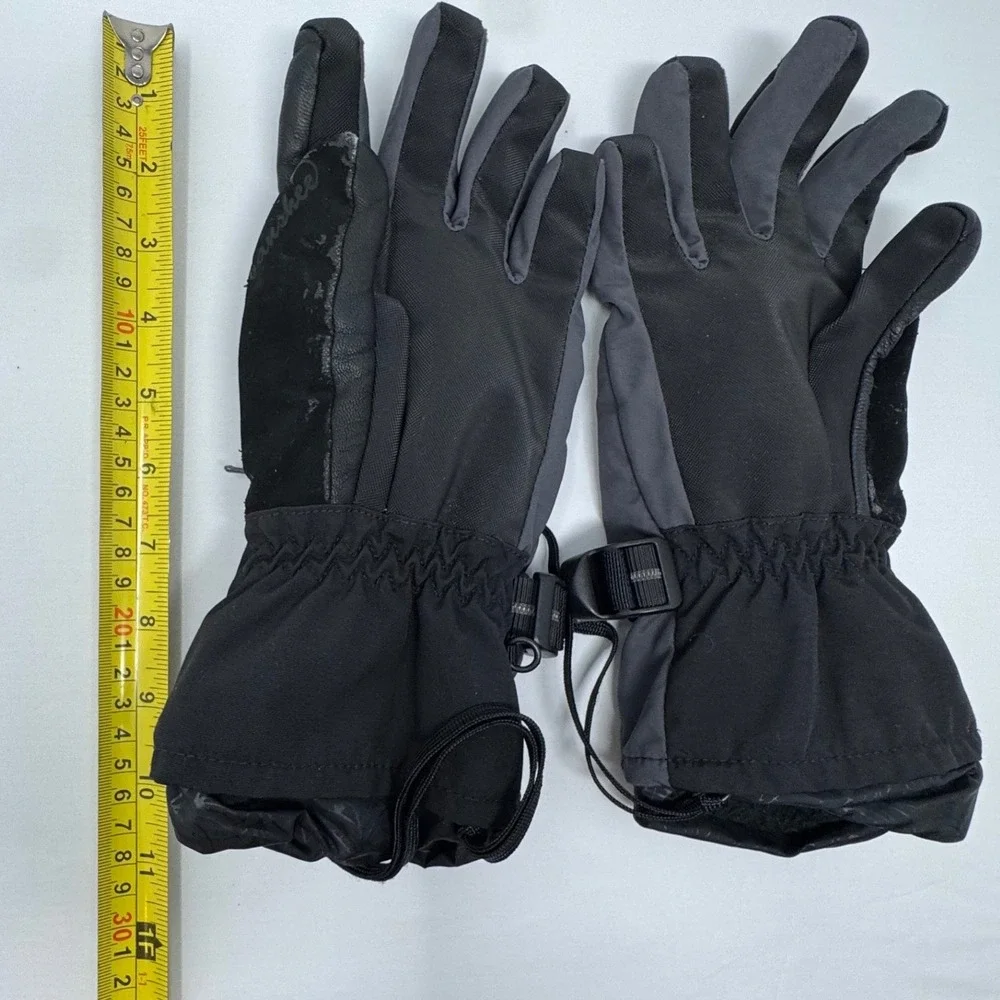 The North Face HyVent Banshee Gloves Mens Large Black Grey Insulated Winter Ski
